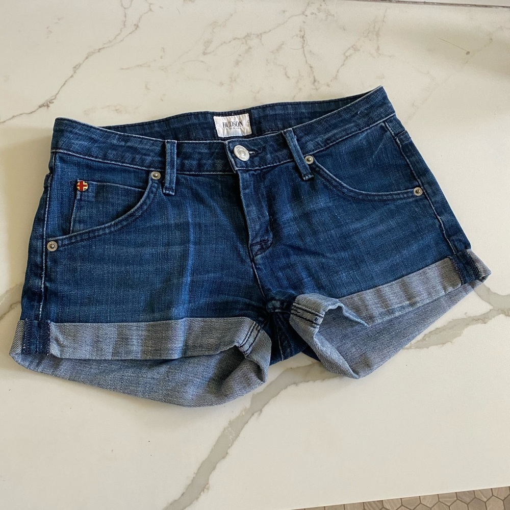 Hudson cuffed denim shorts 24